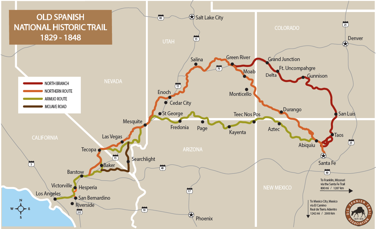 Maps & More			How long is the Old Spanish Trail?