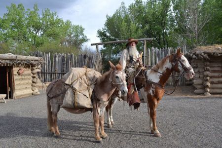 Reenactors at Fort Uncompahgre, Delta, Colorado. Photo courtesy Fort Uncompahgre. Fort Uncompahgre