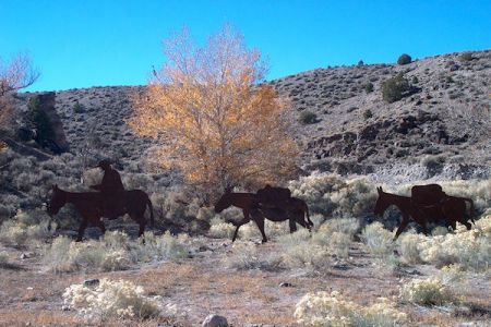 One of our many silhouettes on the trail - this one is near the Fishlake Cutoff in Utah. Utah