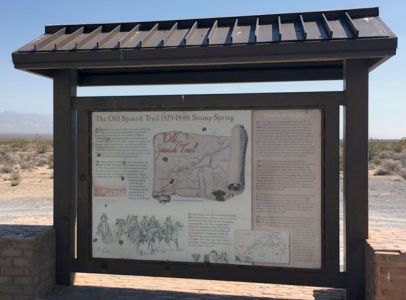 Stump Spring kiosk. Photo by John Hiscock. Nevada